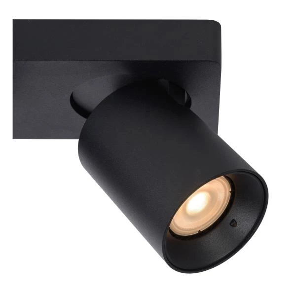 Lucide NIGEL - Spot plafond - LED Dim to warm - GU10 - 2x5W 2200K/3000K - Noir - DETAIL 2